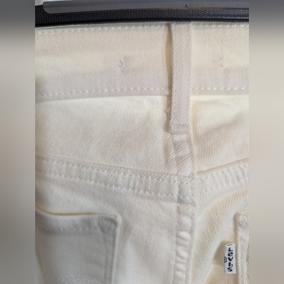 Levi's 711 Skinny White Jeans Size 24 - Picture 3 of 10